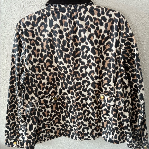 NWT J.Crew Leopard Print Barn Jacket - Picture 2 of 16